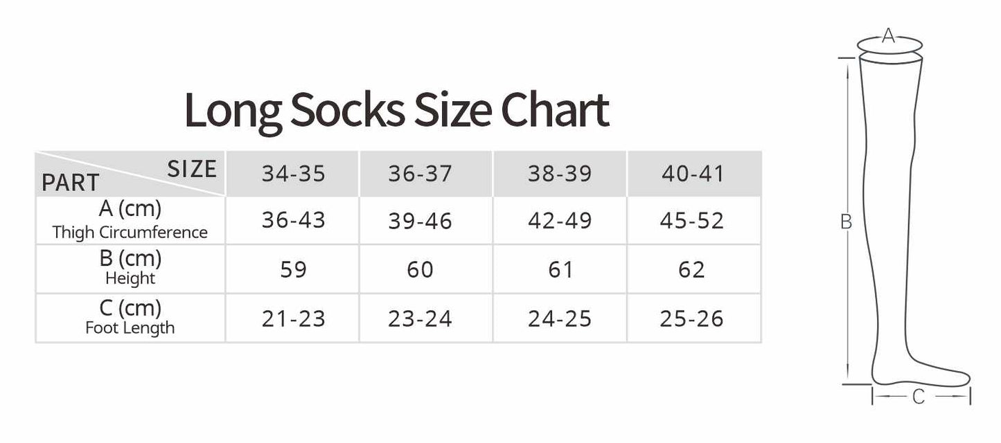 Nylon-Skin Long Socks