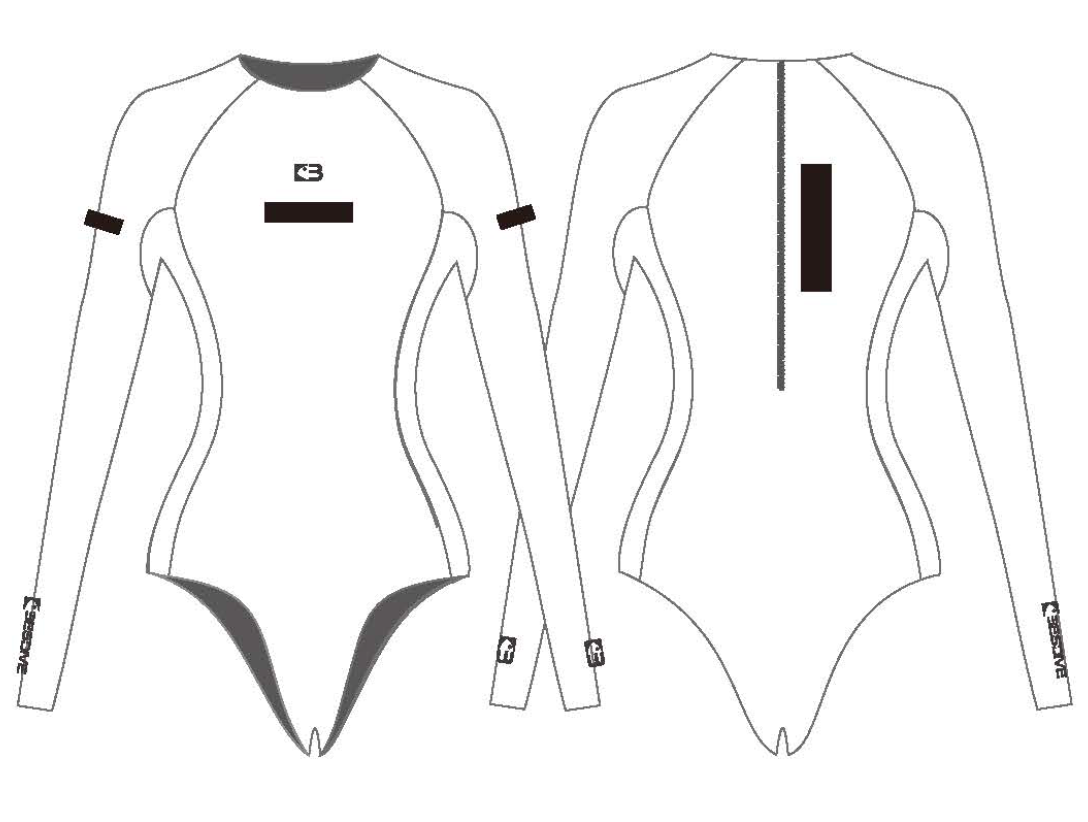 Scenery Back-Zipper Bodysuit