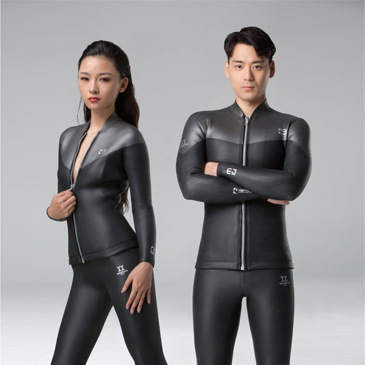 Smooth-Skin Zipper Jacket