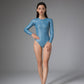 Scenery Back-Zipper Bodysuit