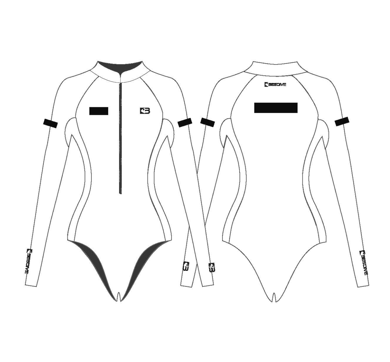 Satine Front Zipper Bodysuit [Tailor-make]